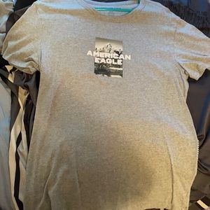 Grey American Short Sleeve T-Shirt